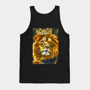 Lion with Crown Tank Top